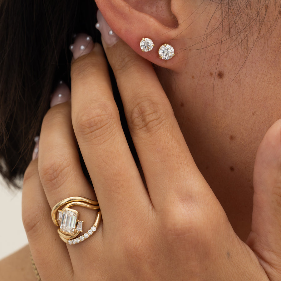 Unique Curved Wedding Band