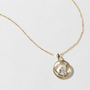 0.50 TCW Pear Moissanite Diamond Unique Necklace