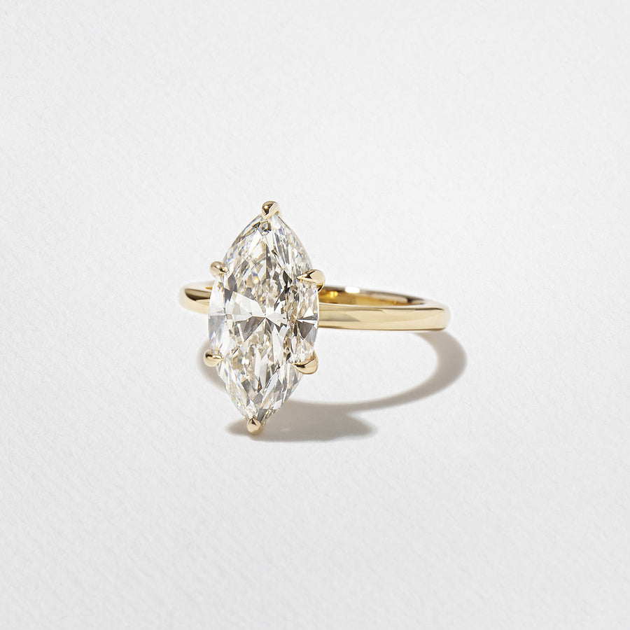 2.0- 4.02 CT Marquise Lab Grown Diamond Solitaire Engagement Ring
