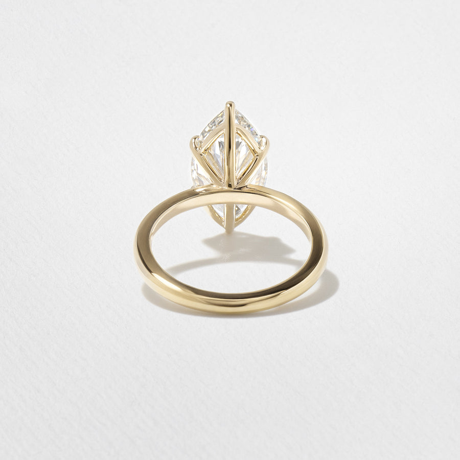 2.0- 4.02 CT Marquise Lab Grown Diamond Solitaire Engagement Ring