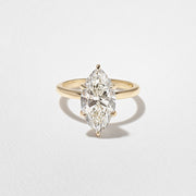 2.0- 4.02 CT Marquise Lab Grown Diamond Solitaire Engagement Ring
