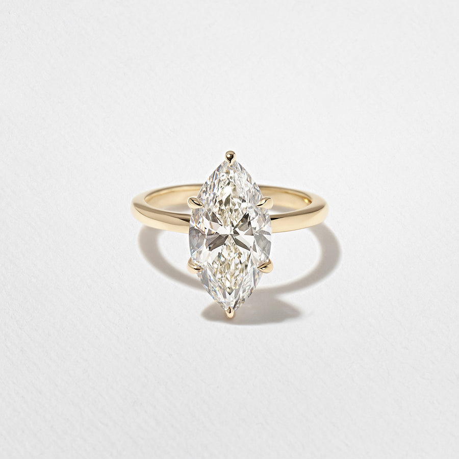 2.0- 4.02 CT Marquise Lab Grown Diamond Solitaire Engagement Ring