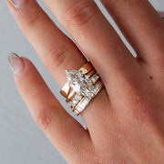 2.0- 4.02 CT Marquise Lab Grown Diamond Solitaire Engagement Ring