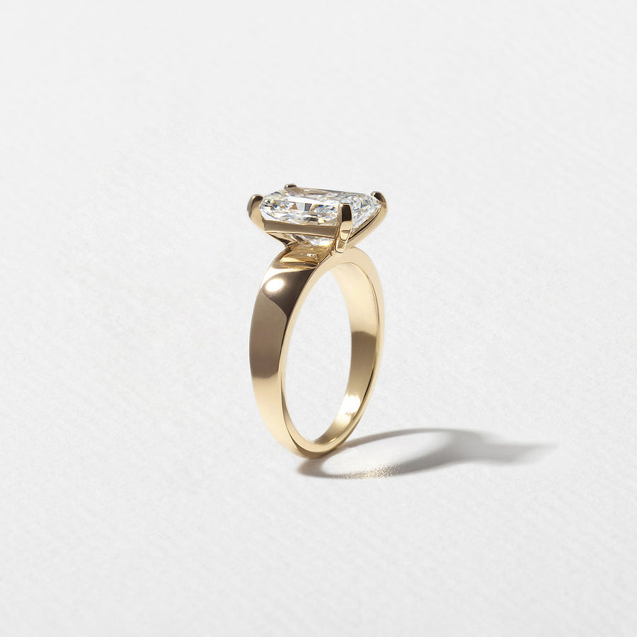 1.0-  3.10 CT Radiant Lab Grown Diamond Solitaire Engagement Ring