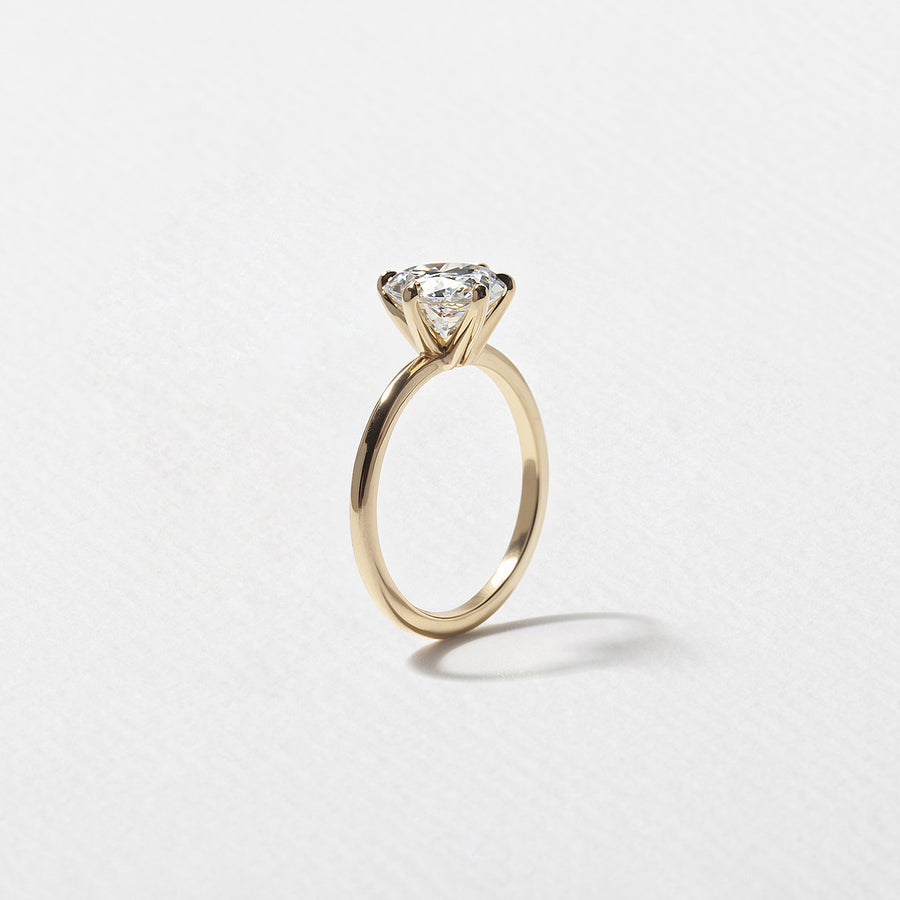 1.0- 3.0 CT Pear Lab Grown Diamond Solitaire Engagement Ring