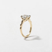 1.0-  3.0 CT Cushion Lab Grown Diamond Solitaire Engagement Ring