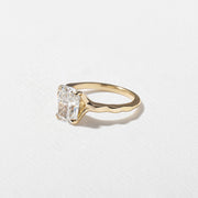 1.0-  3.0 CT Cushion Lab Grown Diamond Solitaire Engagement Ring