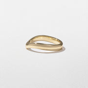 Plain Curved Wedding Band