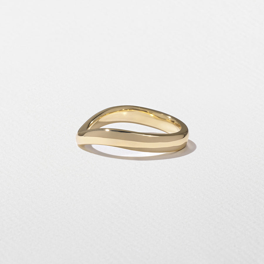 Plain Curved Wedding Band