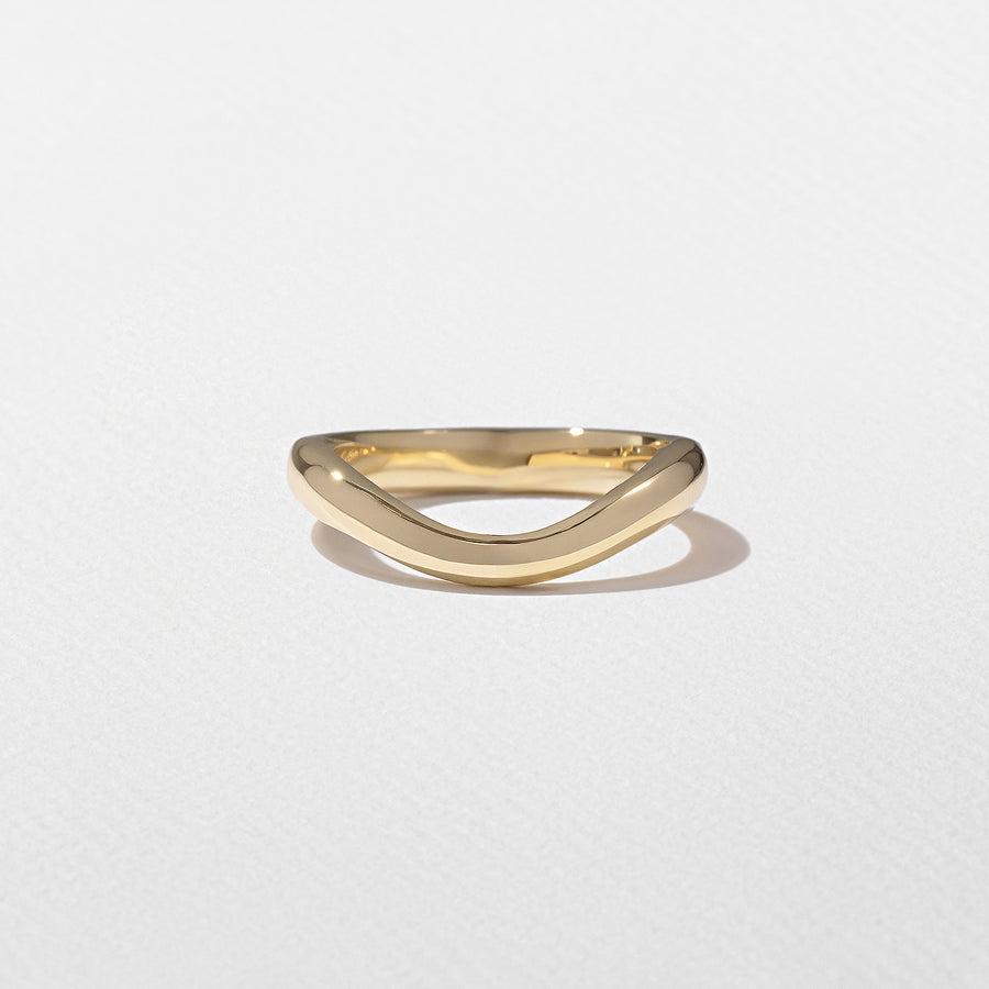 Plain Curved Wedding Band