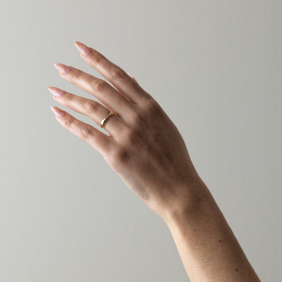 Unique Twisted Style Wedding Band