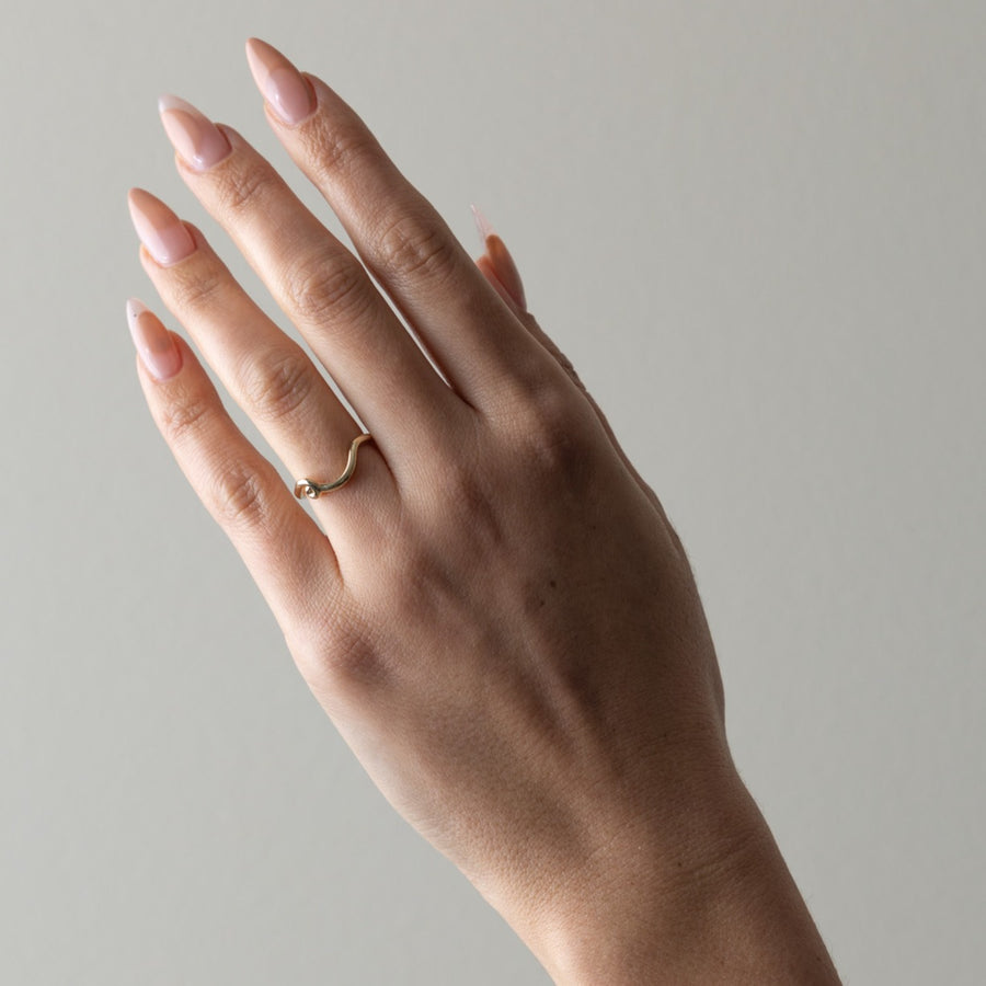 Unique Curved Style Wedding Band