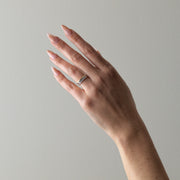 1.27 TCW Baguette Shape Half Eternity Wedding Band