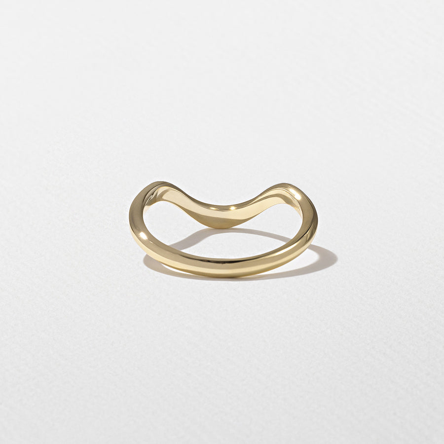 Plain Curved Wedding Band