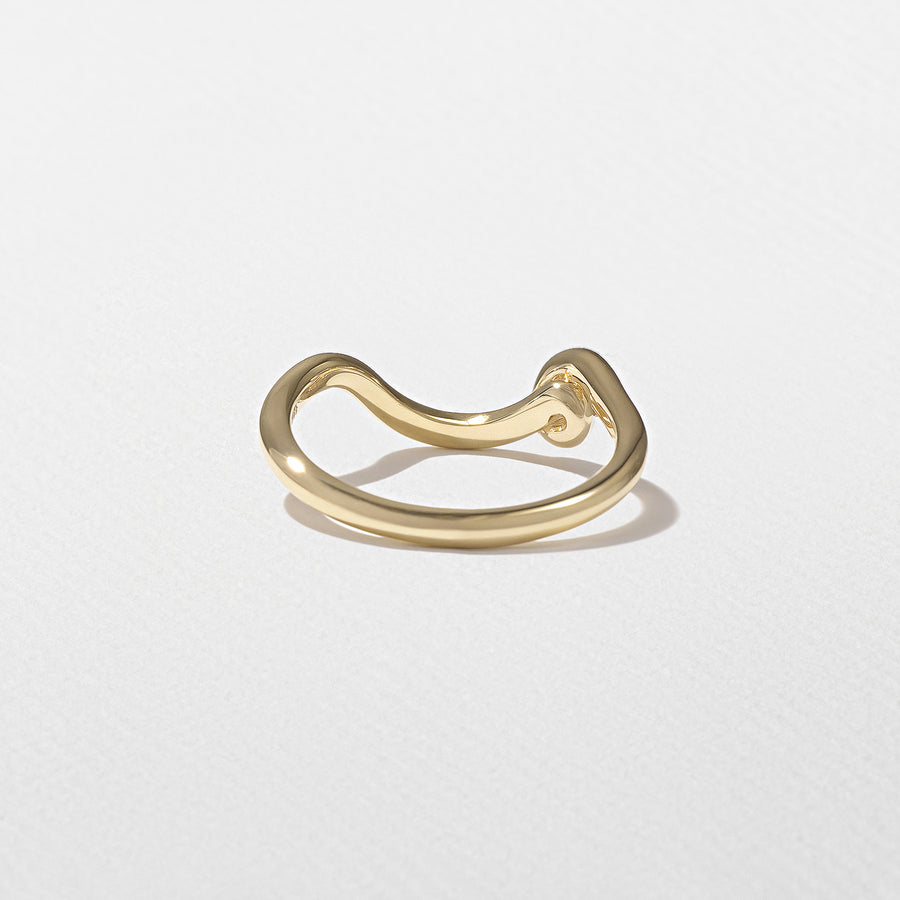 Unique Curved Style Wedding Band