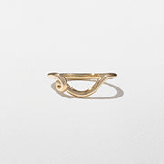 Unique Curved Style Wedding Band