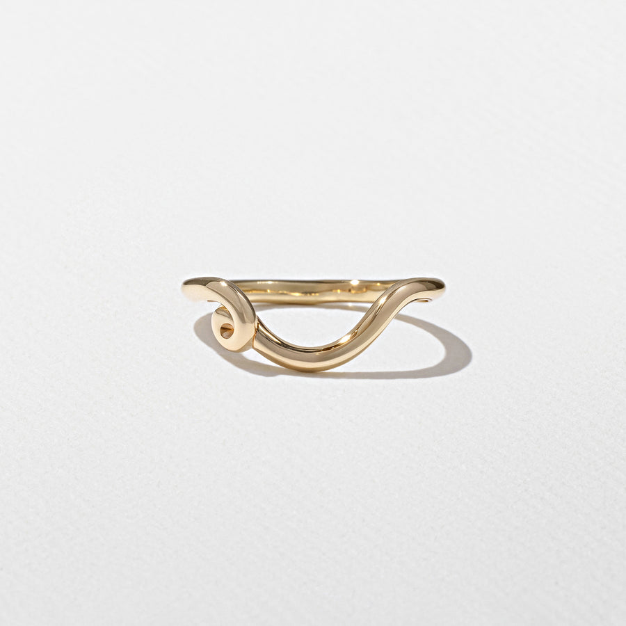 Unique Curved Style Wedding Band