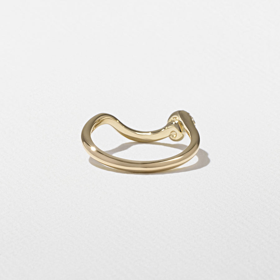0.01 TCW Round Shape Twist with Pavé Wedding Band
