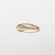 0.21 TCW Pear and Marquise Shape Unique Curved Wedding Band