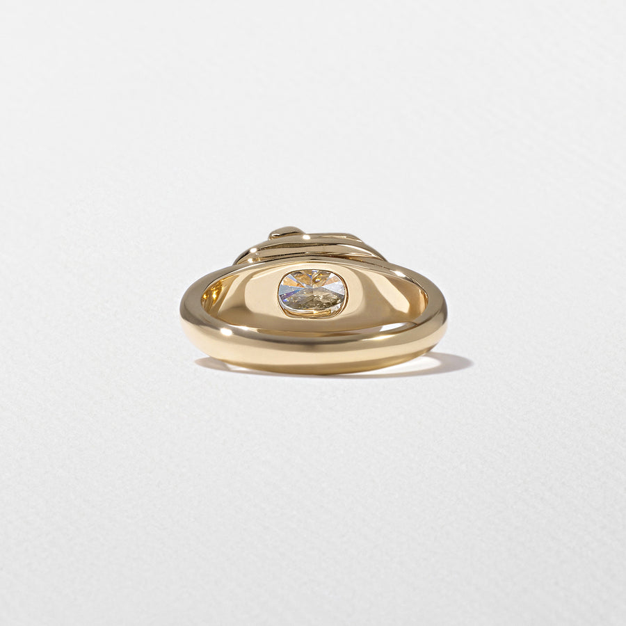 1.50- 3.50 CT Radiant Lab Grown Diamond Bezel Engagement Ring