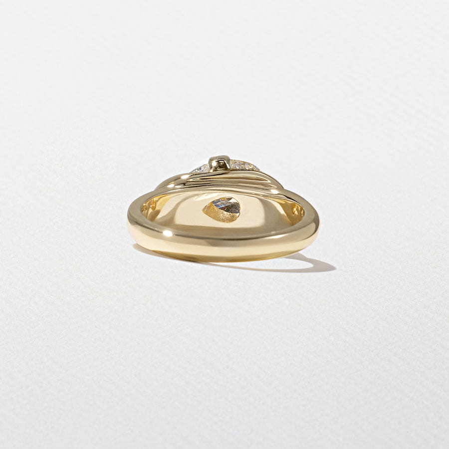 1.50- 3.50 CT Pear Lab Grown Diamond Solitaire Engagement Ring