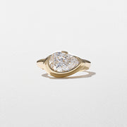 1.50- 3.50 CT Pear Lab Grown Diamond Solitaire Engagement Ring