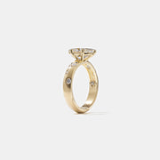 1.0- 3.0 CT Oval Lab Grown Diamond Dainty Engagement Ring