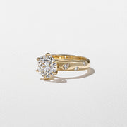 1.50- 3.50 CT Round Lab Grown Diamond Dainty Engagement Ring