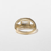 1.0- 3.0 CT Emerald Lab Grown Diamond Solitaire Style Engagement Ring