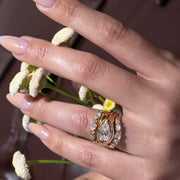 1.50- 3.50 CT Pear Lab Grown Diamond Solitaire Engagement Ring