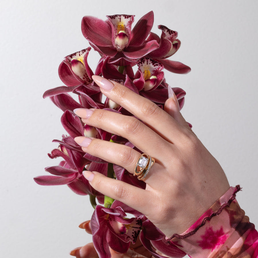 1.0- 3.0 CT Emerald Lab Grown Diamond Solitaire Style Engagement Ring