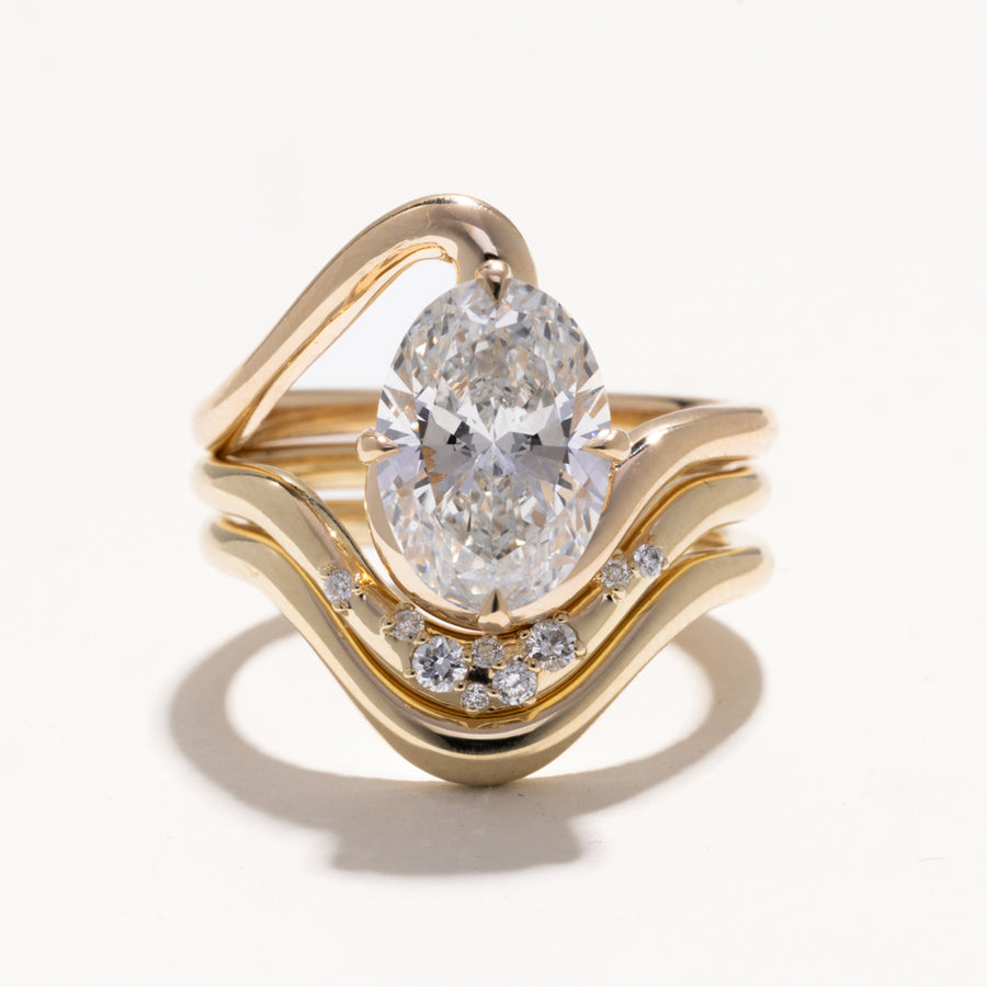 Plain Curved Wedding Band