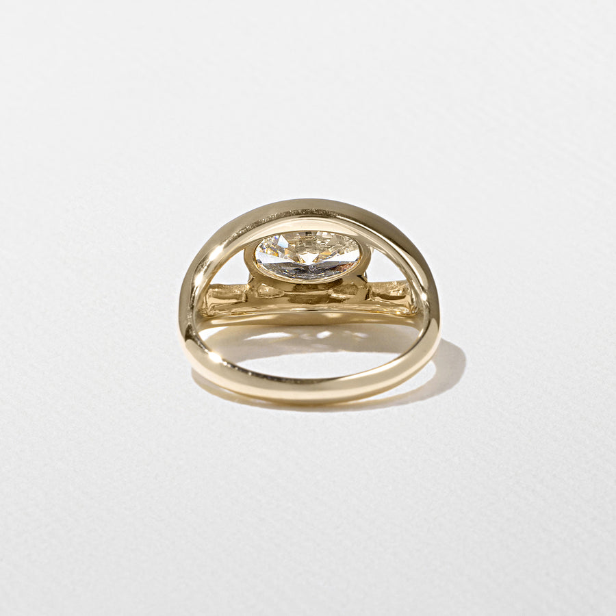 1.0- 3.0 CT Oval Lab Grown Diamond Solitaire Style Engagement Ring