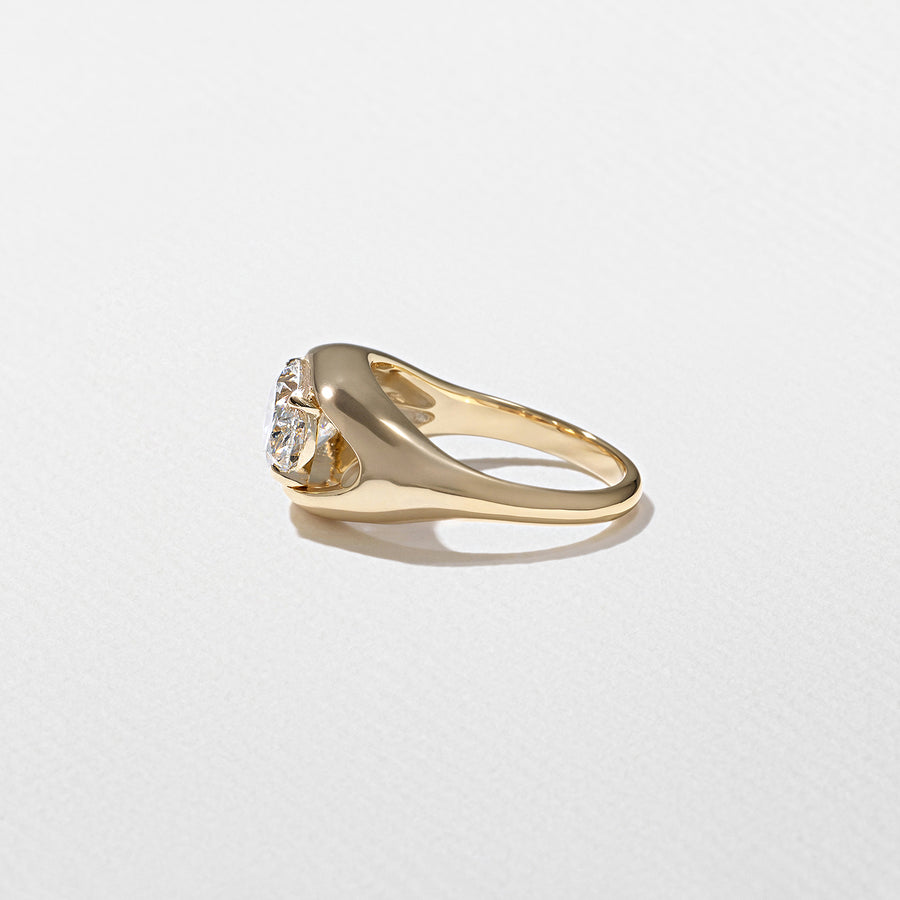 1.0- 3.0 CT Oval Lab Grown Diamond Solitaire Style Engagement Ring