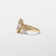 1.50- 3.50 CT Marquise Lab Grown Diamond Bezel Engagement Ring