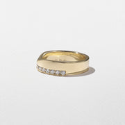 0.78 TCW Round Shape Unique Cigar Wedding Band