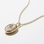 3.50 TCW Oval Moissanite Diamond Bezel Style Necklace
