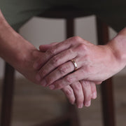 Milgrain and Beveled Edge Men's Wedding Band