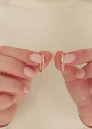 0.30 TCW Round Cut Moissanite Solitaire Stud Earrings