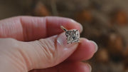1.0 CT Marquise Cut Cluster Moissanite Engagement Ring