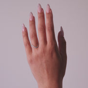 0.1 3TCW Round Half Curve Wedding Band