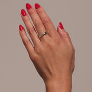 0.54 TCW Round Pave Style Lab Grown Diamond Wedding Band