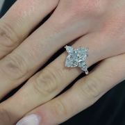 2.80 CT Marquise Cut E/VS1 Lab Grown DIamond Engagement Ring- Specially Reserved for Melissa