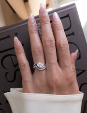 1.0 -1.50 CT Oval Cut Lab Grown Diamond Solitaire Engagement Ring