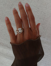 1.5 - 3.5 CT Elongated Cushion Shaped Lab Grown Diamond Soliatire Style Engagement Ring