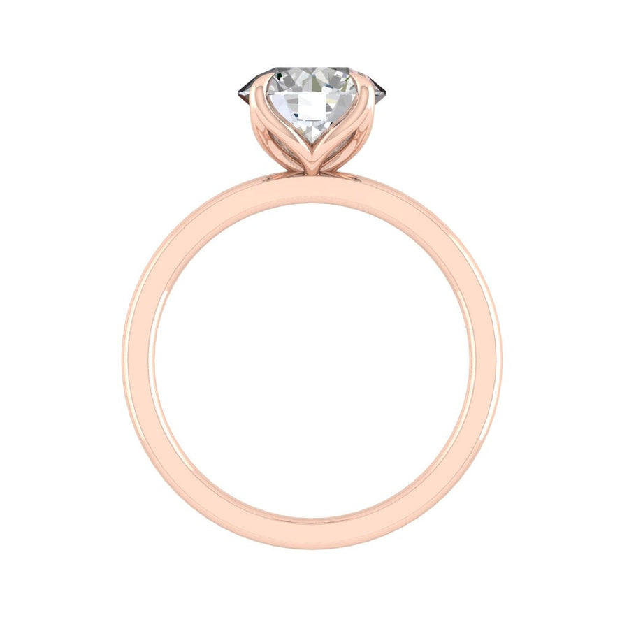 1.85 CT Round Cut Solitaire Moissanite Engagement Ring - Barbara Maison 