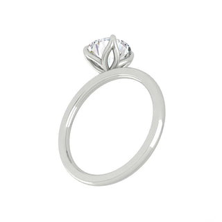 1.85 CT Round Cut Solitaire Moissanite Engagement Ring - Barbara Maison 