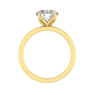 1.85 CT Round Cut Solitaire Moissanite Engagement Ring - Barbara Maison 