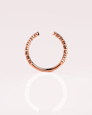 0.23 Shaped Moissanite Open Wedding Band