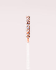 0.23 Shaped Moissanite Open Wedding Band